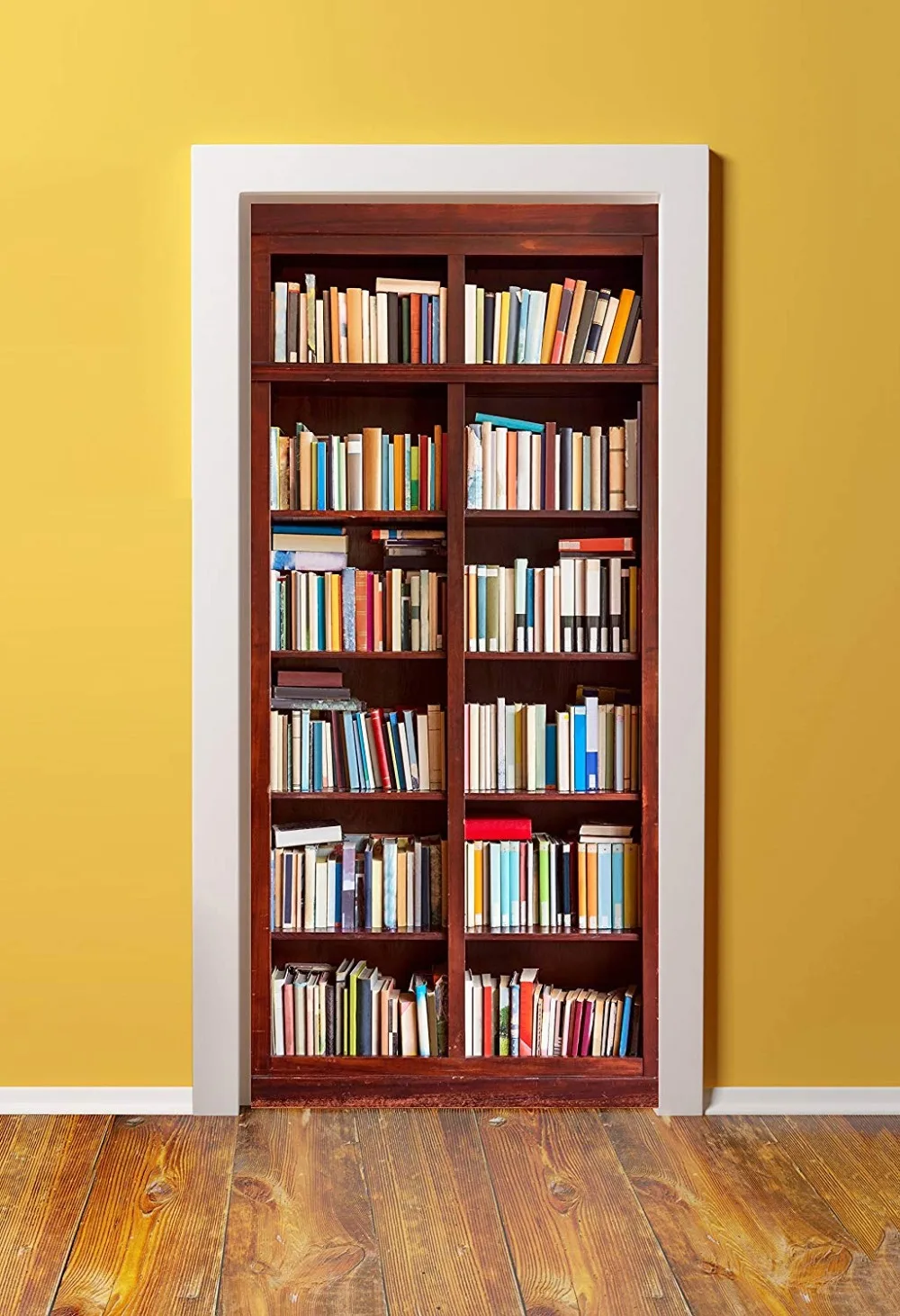 3D дверь настенной книжного шкафа стикер обои настенная печать наклейка