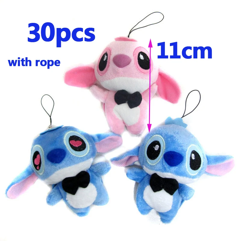 30 шт. детский мини кулон 11 см|stich toy|toys forstitch plush |