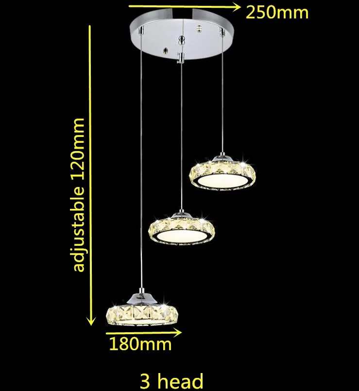 Светодиодная люстралюстра лофтсветодиодное кольцоСовременные хрустальные люстры лампы светодио дный хрустальная люстра AC110-260 кристалл лампы осветительное оборудование светодио дный свет Диаметр кулон