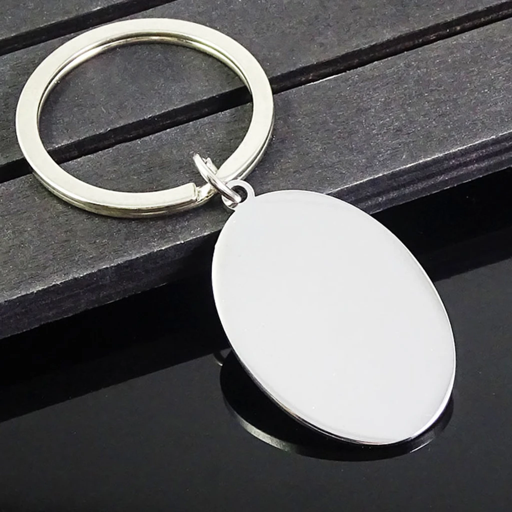 10 Pieces Metal Flat Oval Circle Blank Coin Stamping Charms Tag Pendants