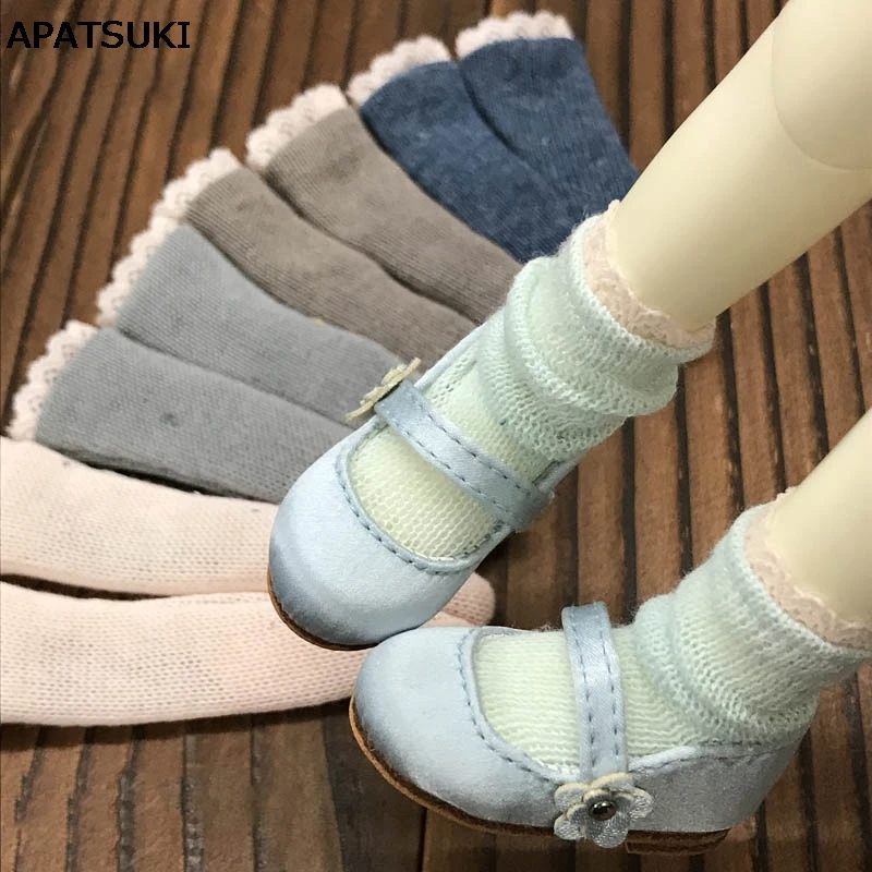 1pair Knitted Wool Short Socks for Blythe 1:6 Doll Socks For Barbie