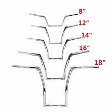 Мотоцикл на заказ 1 ''Fat 14" Rise широкий руль для мотоцикла руль для Harley Softail Sportster XL 883 1200 Forty-Eight Dyna Lowrider