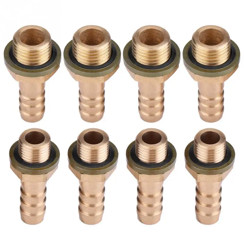 4Pcs Motorcycle Oil Cooler Oil Cooled System M8 Hollow Screw Adapter