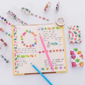 

1 x practical series 15mmX7m Kawaii washi tape children DIY Diary decoration masking tape stationery scrapbooking tool
