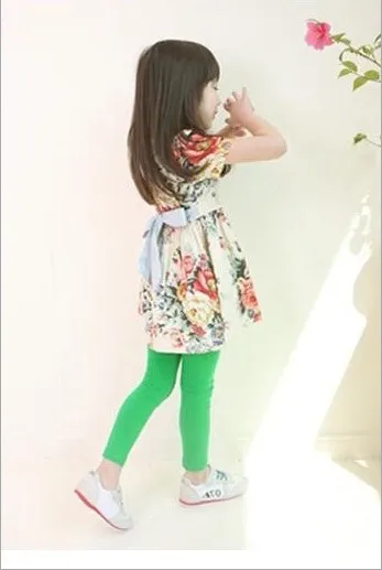 Dongkuan весна-осень детские хлопковые штаны для маленьких девочек яркие цвета
