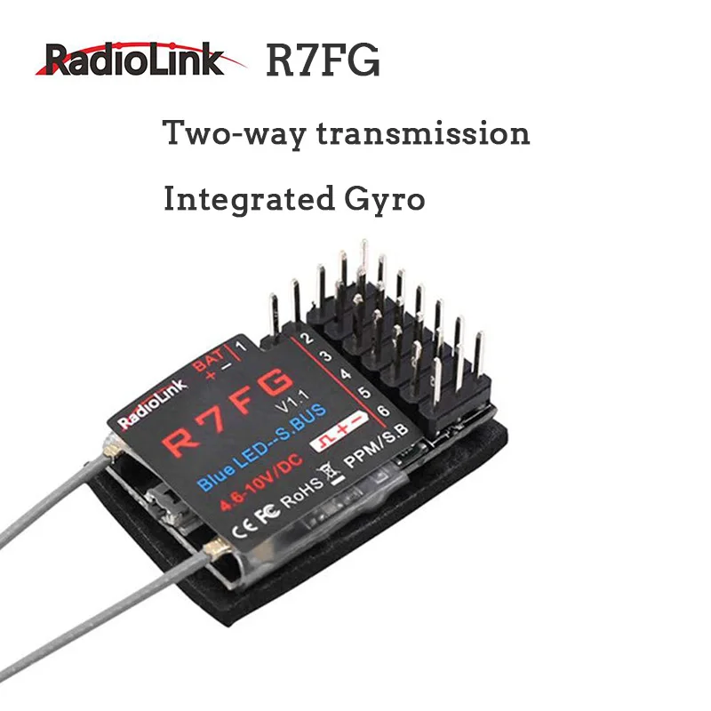 Радиоприемник R7FG 7ch с двойной антенной поддержка sbus ppm pwm для rc4gs rc6gs T8FB передатчик