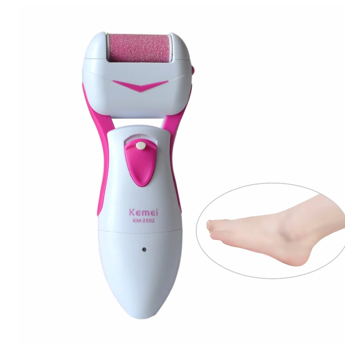

New 360 Degree Turn Rechargeable Portable Smoothing Callous Remover Waterproof Lady's Electric Grinding Device