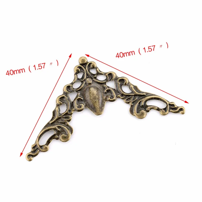 30 шт NAIERDI коробка угловые кронштейны 40 мм античный декоративный протектор для ноутбука Обложка для меню фоторамка мебельная фурнитура