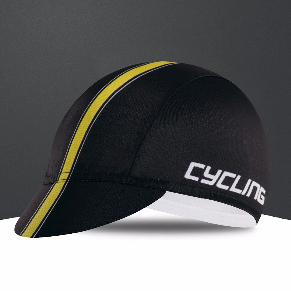 yellow cycling cap