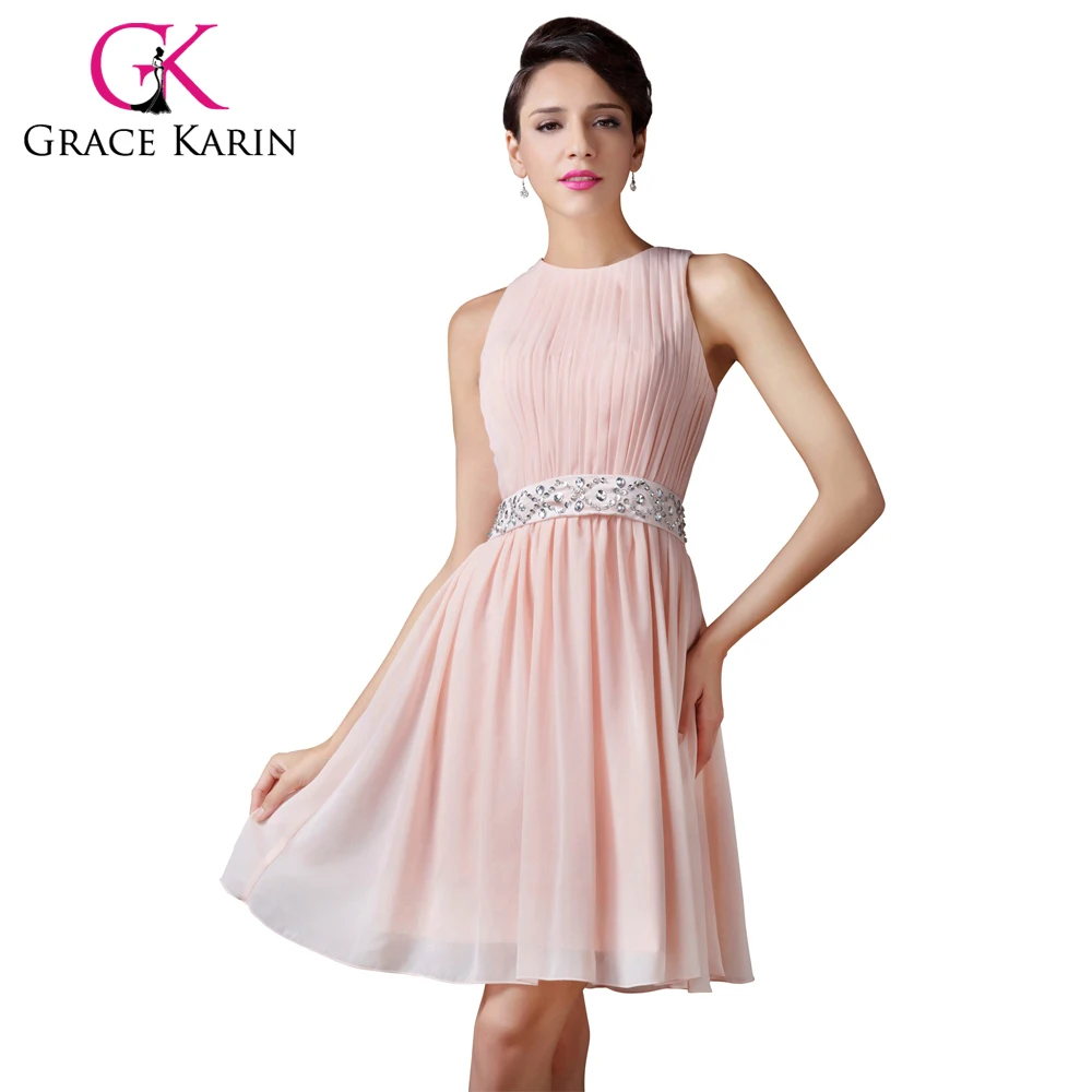 Online Buy Wholesale knee length light pink bridesmaid dress from China knee length light pink