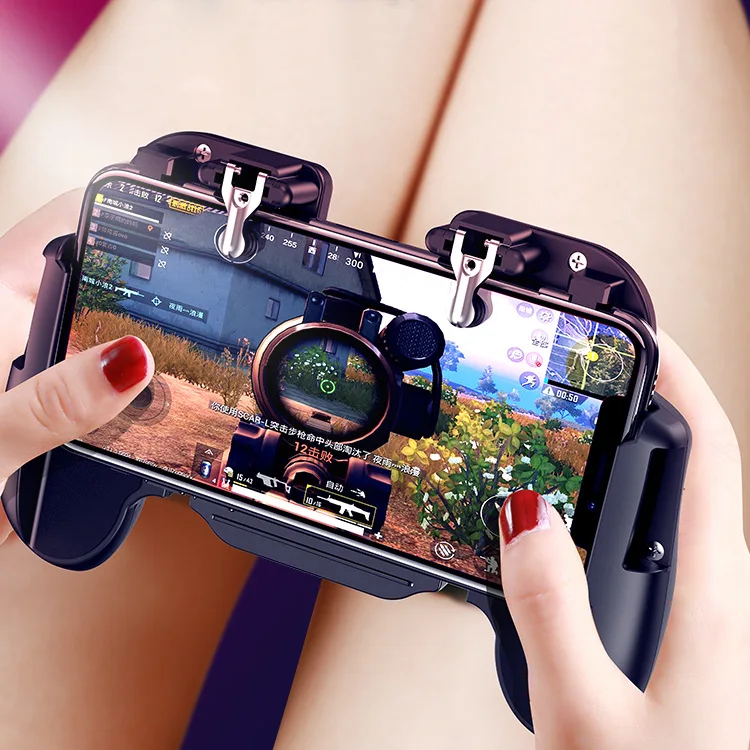 

GamePad Pubg Controller Trigger Cooler Cooling Fan Fire PUBG Mobile Game Controller Joystick Metal L1 R1 Trigger Game Accessory