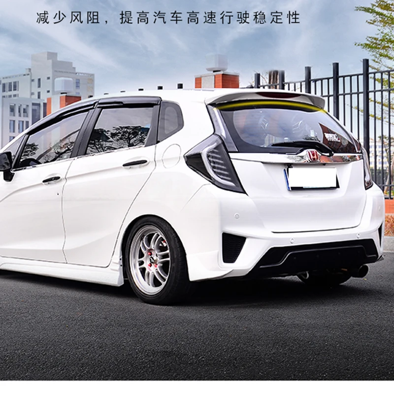 Задний спойлер для Honda GK5 Fit / Jazz 2014 2015 2016 2017 высококачественный задний из АБС