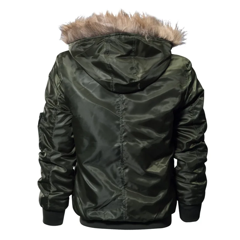  Men Jacket Winter Parkas Motorcycle Jacket Military Pilot Jacket Army Coat Outerwear Hooded embroid