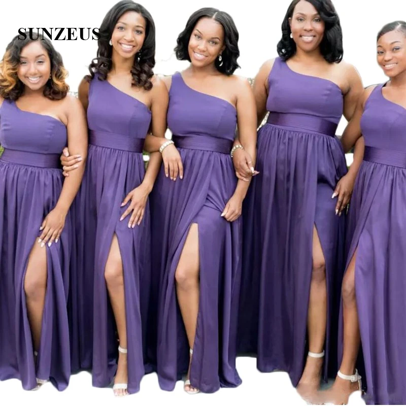 Purple Chiffon Bridesmaid Dresses