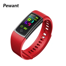Pewant S9 умные часы-браслет Bluetooth Цвет ЖК-дисплей Экран умные часы, с экраном сердцебиения, Фитнес трекер PK xiao Mi Band 2