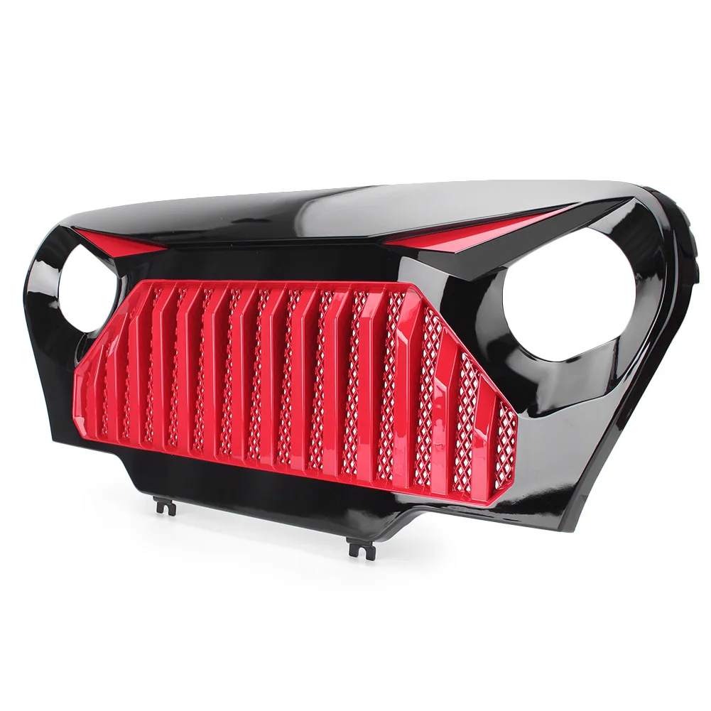 For Jeep Wrangler TJ Front Gladiator Grill Grille w/ Mesh 1997 1998 1999 2000 2001 2002 2003 2004 2005 2006 Auto Parts Accessory
