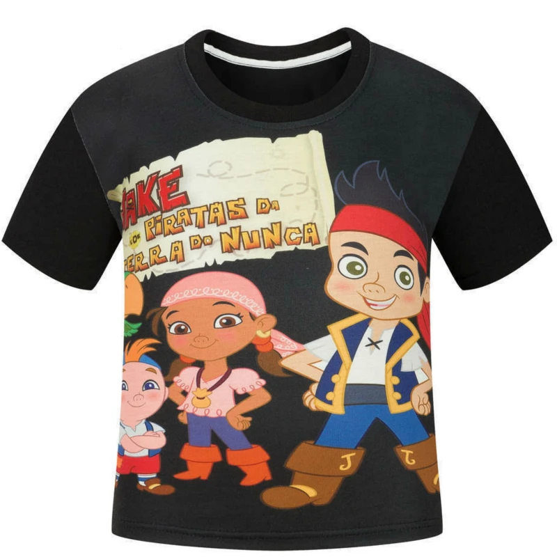 

Jake and the Never Land Pirates Tees Clothing Children Boys T-shirts Kids Children cotton t shirt Infantis vetement Summer shirt