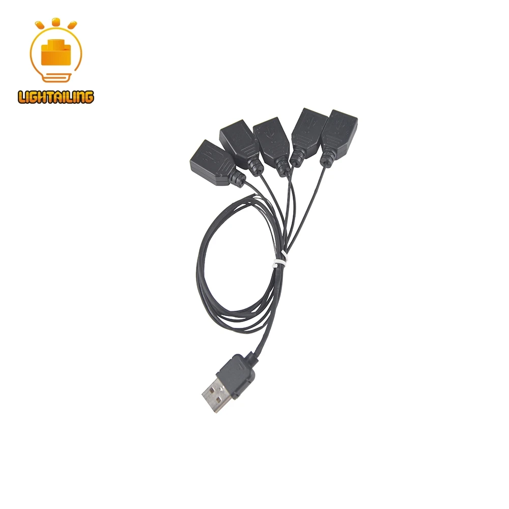 Аксессуары для светодиодного освесветильник черный порт USB от одного до семи