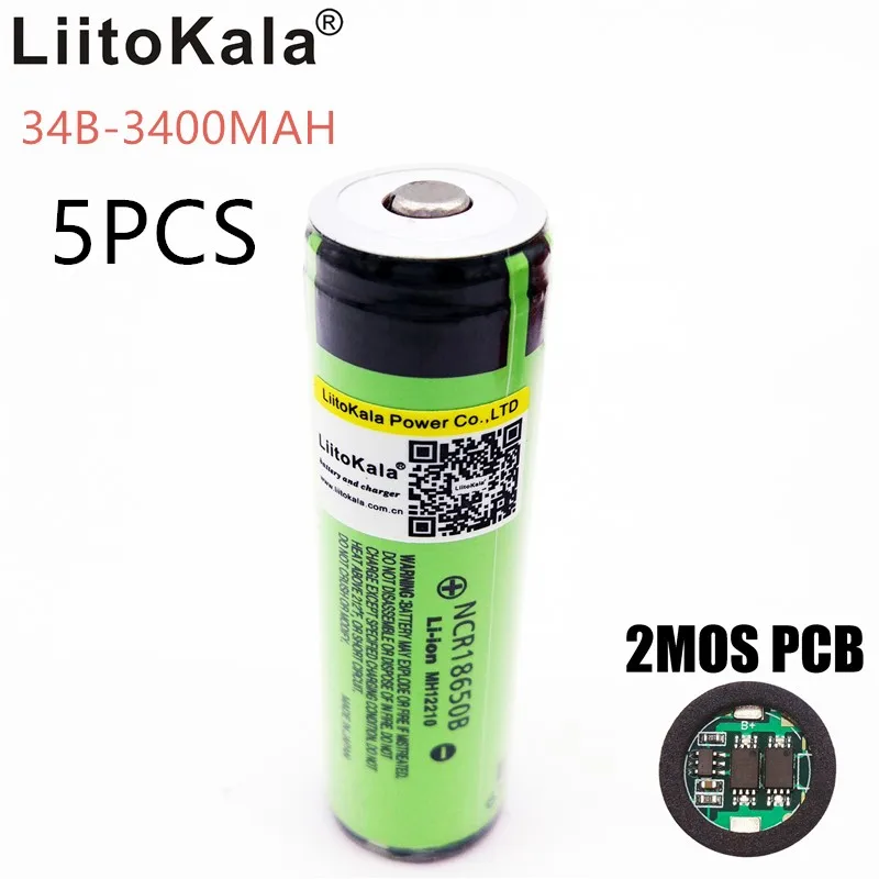 Liitokala аккумуляторная батарея 18650 для ncr18650B 3400 мАч 3 7 В бесплатная доставка|rechargeable