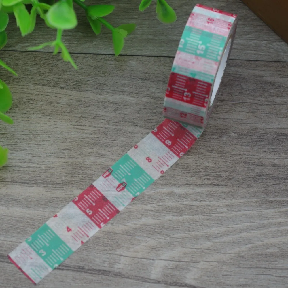 2017 New 1x Multicolor Measuring Scale Ruler Japanese Washi Tape