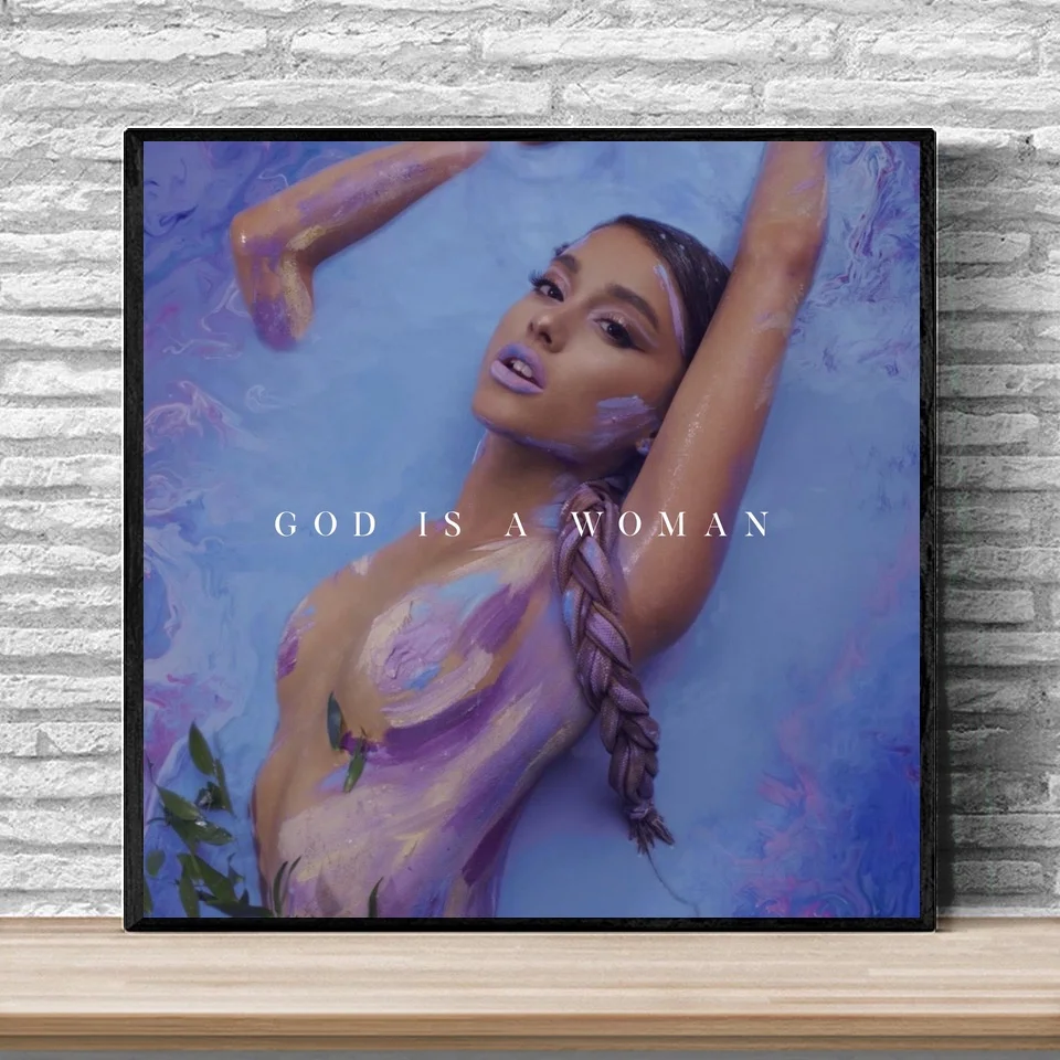 

Ariana Grande God Is A Woman Music Album Cover Poster Print on Canvas Wall Art Home Decor