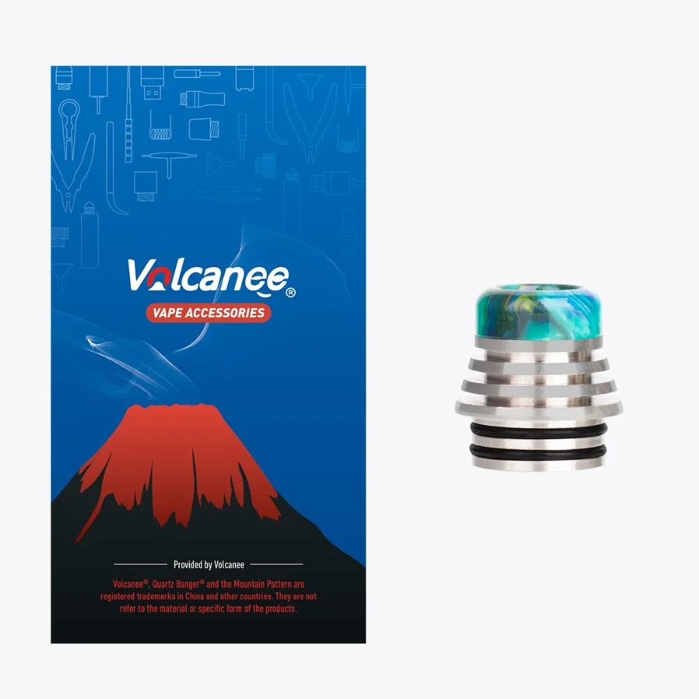 1 шт./2 шт. 810 металлический мундштук Volcanee из смолы для V8 RDA RTA атомайзер электронная