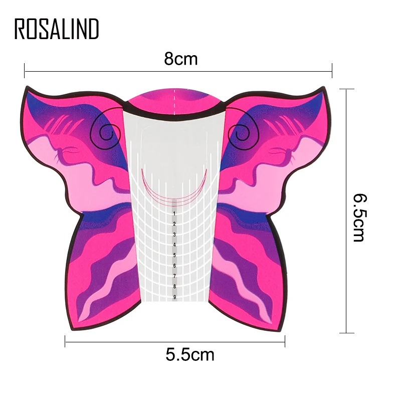 Форма для ногтей ROSALIND 100 шт./лот используется полимерного гель лака лак удлинения