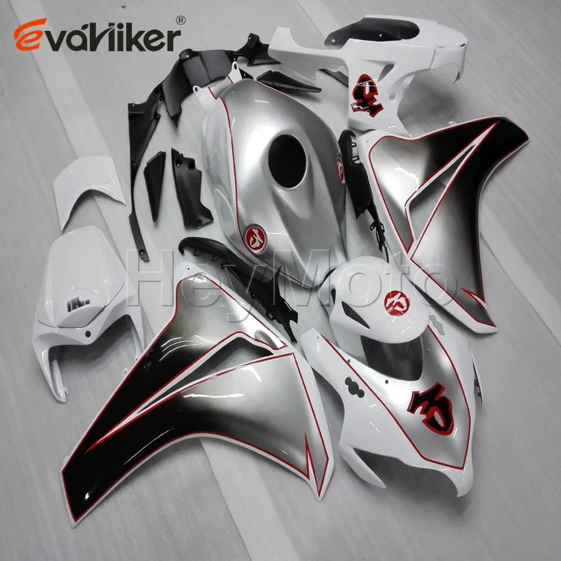 Из АБС-пластика для мотоцикла обтекатель CBR1000RR 2008 2009 2010 2011 серебро панели литья