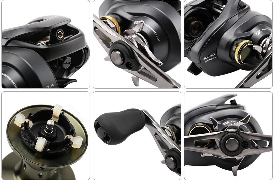 SHIMANO CURADO K 201 200HG 201XG Низкопрофильная катушка для baitcasing 7BB MicroModule gear HAGANE Body Морская Рыбалка снасти