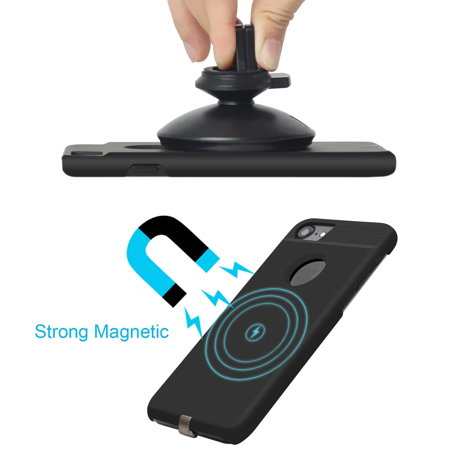 Qi Drahtlose Ladegerät Empfänger Fall Für iPhone 7 6 6s Handy Fall Wireless Charging Pad Dock Abdec