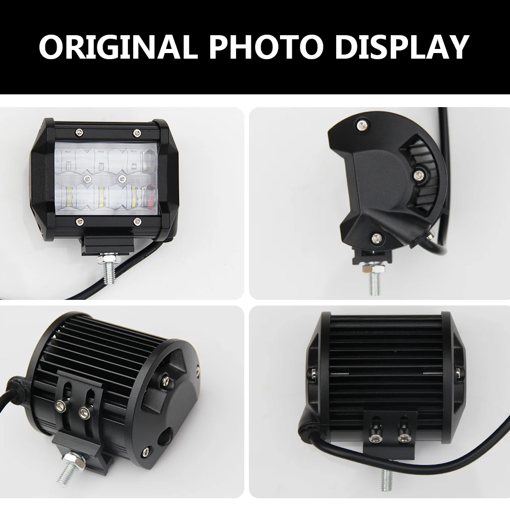 CO LIGHT 1 Pair Led Light Beam 9D Fog Lights 4'' Led Bar for Uaz 4X4 Lada Niva Jeep Tractors Ford 4Wd Driving Car Styling 30W