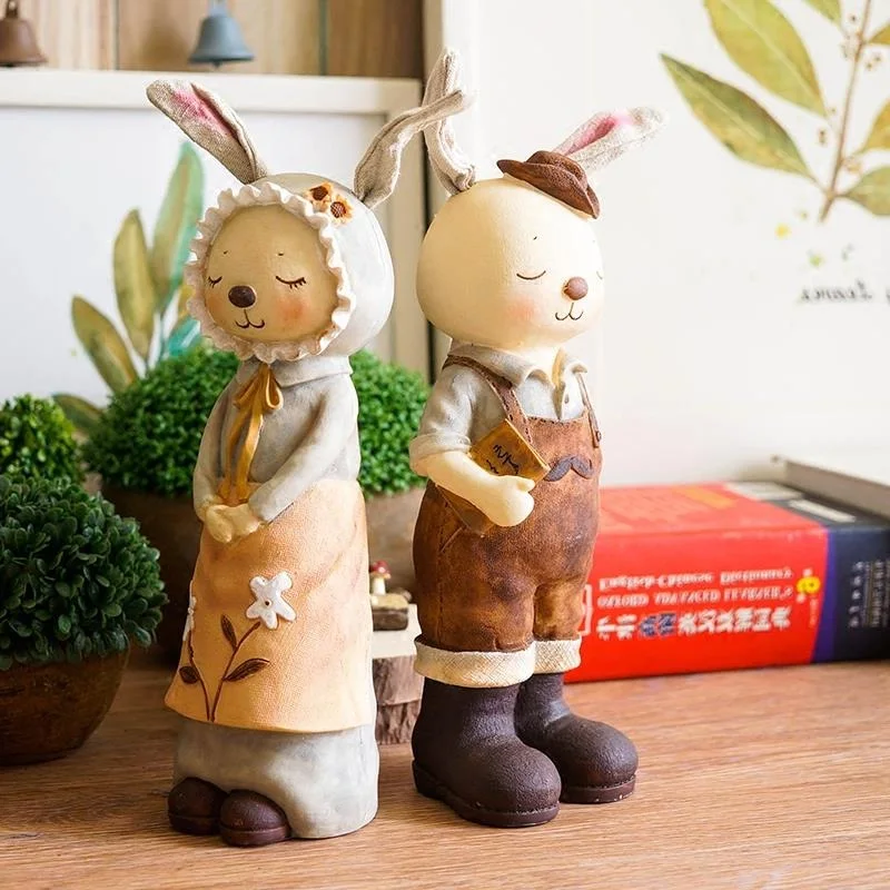 2 шт./компл. мультяшный полимер MISS Rabbit украшение для дома настольные предметы