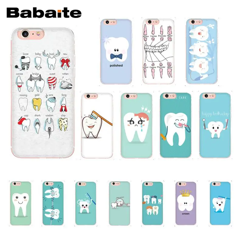

Babaite Nurse Doctor Dentist Stethoscope Tooth Injections Phone Case for iPhone 8 7 6 6S Plus X XS MAX 5 5S SE XR 10 Cases