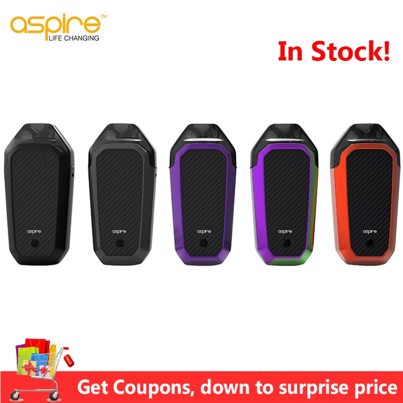 

Original Aspire AVP AIO Kit 700mAh Built-in Battery and 2ml AVP Pod With 1.2ohm Nichrome Coil AVP Vape Kit Electronic Cigarette