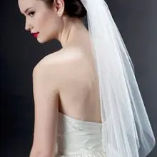 Горячая распродажа фаты один слой тюля фата пользовательских ручной работы цветы края фата V850