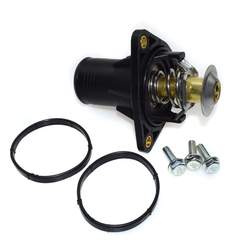 Engine Coolant Thermostat ISANCE Engine Coolant Thermostat Assembly For Jaguar X-Type 3.0L-V6 2002-2008 & 2.5L 2002-2005 OEM# 9473185 1601-421752