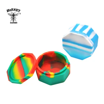 

HORNET Honeycomb Shape Wax Dab Oil Jar 100ML Unbreakable FDA Silicone Big Volume Wax Container Concentrate Multi Use Storage Jar