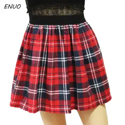 Новые модные женские туфли юбка обувь для девочек Шотландии оплаченные чеки школьная форма плиссированные юбки хлопковая рубашка