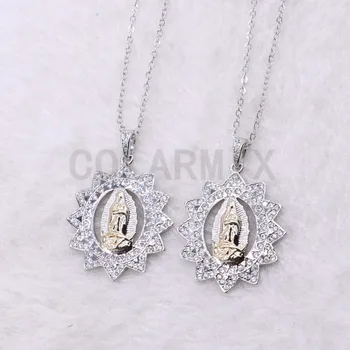 

Fashion zircon pendant necklace high quality pendant necklace special pattern wholesale Silver color jewelry necklace 3838