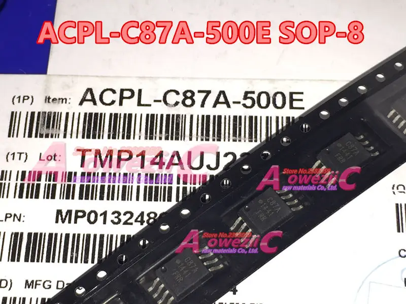 

Aoweziic 2018+100% new imported original ACPL-C87A ACPL-C87A-500E C87A ACPL-C87AT-500E C87AT SOP-8 Isolating Optocoupler