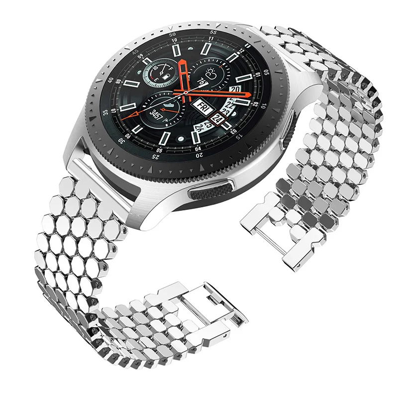 Ремешок Laforuta из нержавеющей стали для Samsung Galaxy Watch 46m Gear S3 Frontier/Classic быстросъемный