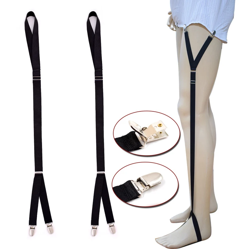 New Mens Women Shirt Stays Garter Belt Suspenders Elastic Men Braces