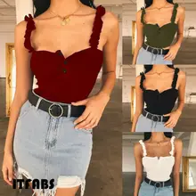 Летняя женская сексуальная однотонная майка с круглым вырезом, однотонная майка для фитнеса, блузка без рукавов, летний укороченный топ, рубашка, Топ