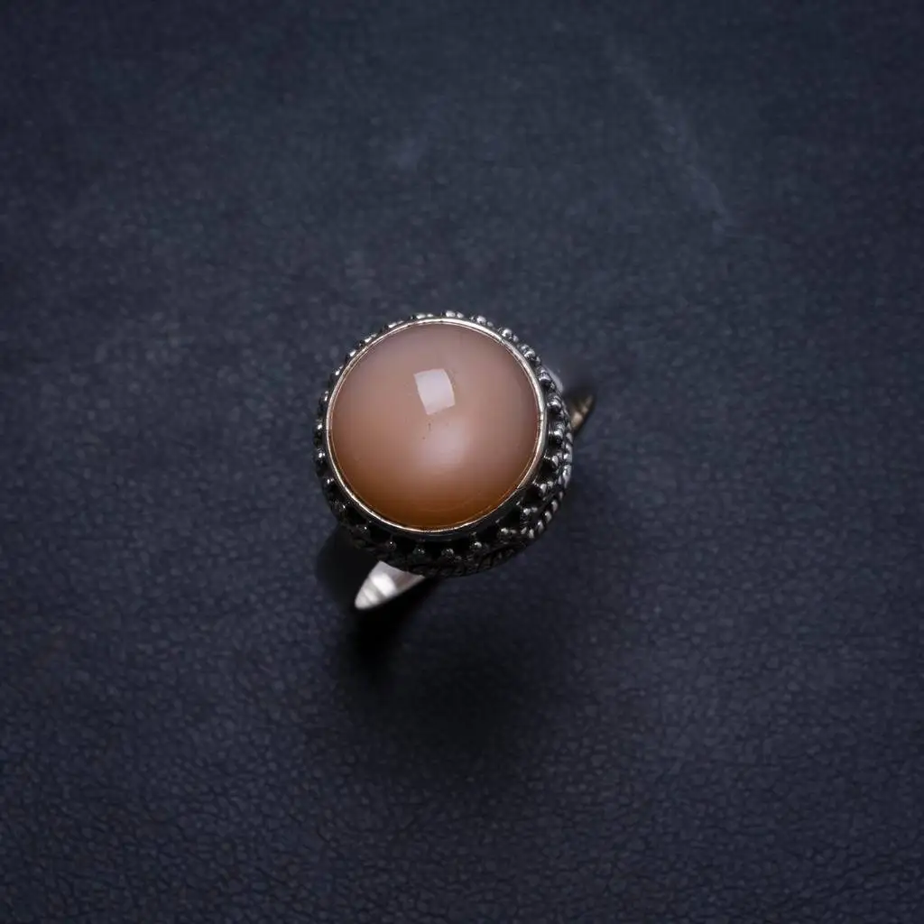 

Natural Cat Eye Handmade Unique 925 Sterling Silver Ring, US size 8 X1680
