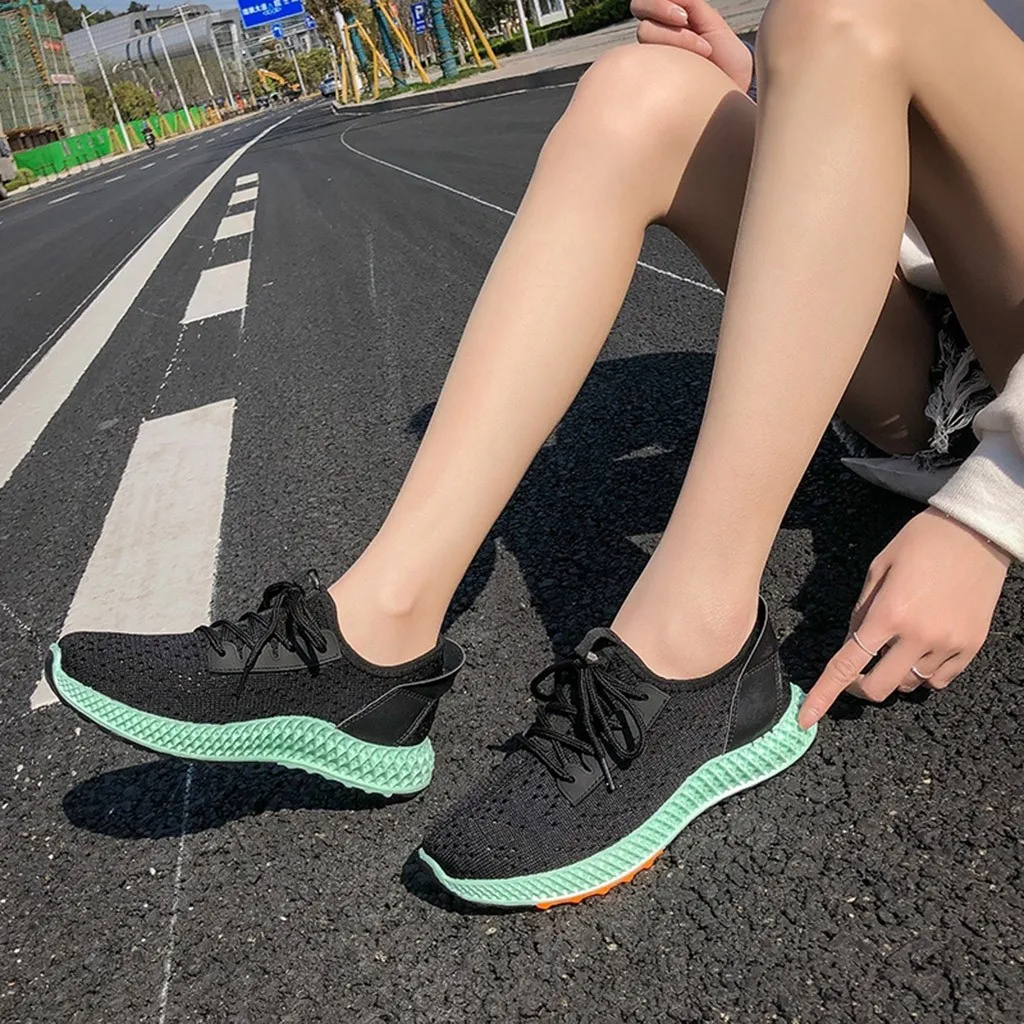 

KANCOOLD Women's Ladies Girls Mixedcolor Sneakers Running Round Toe Sport Casual Lightweight Trainers Comfortable Shoes 2019