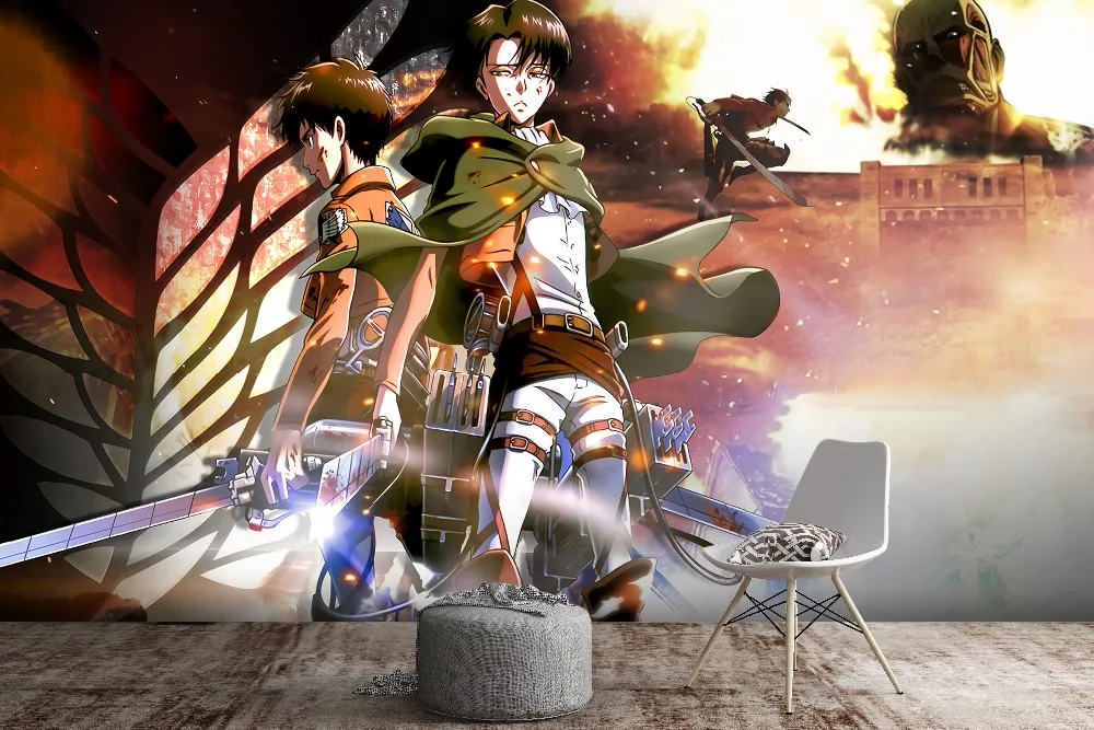Details about   3D Attack On Titan N441 Japan Anime Game Wallpaper Mural Cosplay Amy 