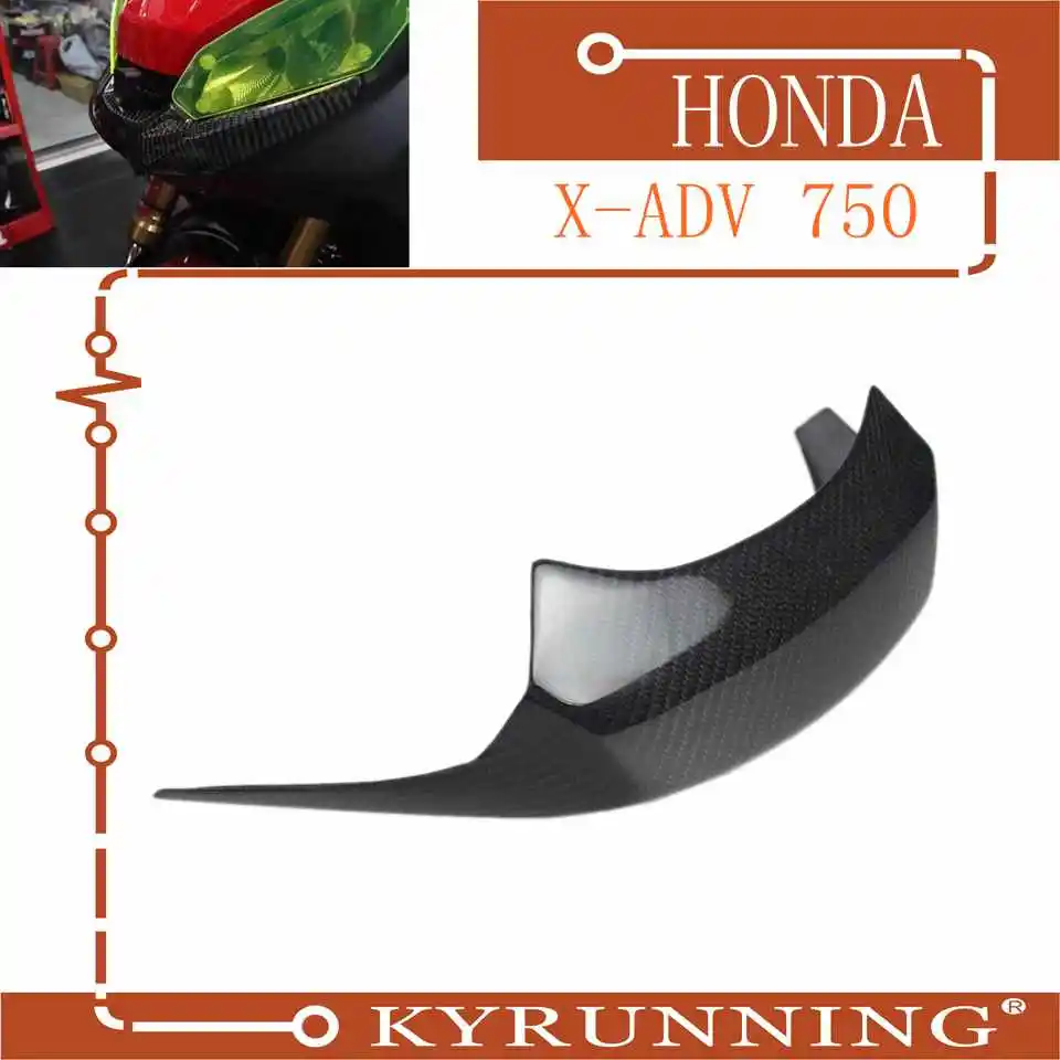 

FOR HONDA XADV XADV750 X ADV 750 x adv xadv750 2017 2018 2019 Motorcycle front fairing pneumatic wing tip carbon fiber plastic h