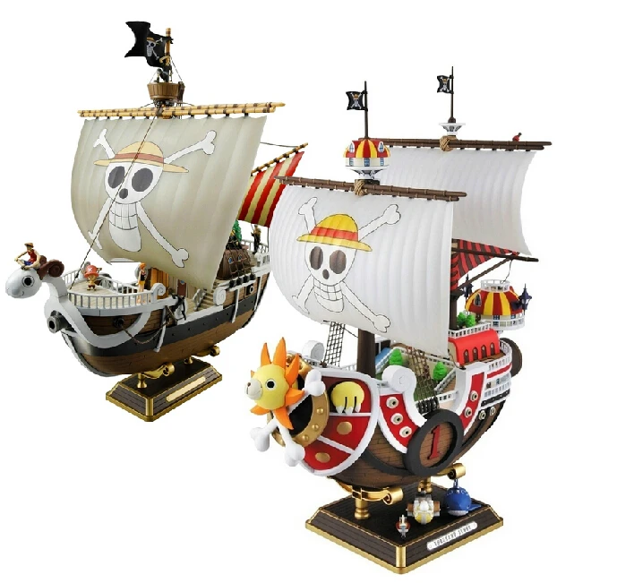 

New arrival 28CM Anime One Piece Thousand Sunny Pirate ship Model PVC Action Figure Collectible Toy best gift