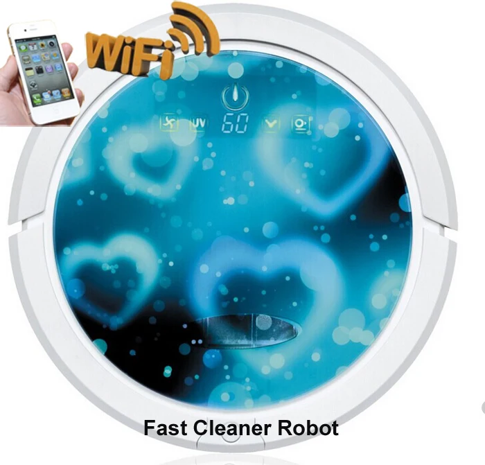 

(Free To Russia) WIFI Smartphone App Control Robot Vacuum Cleaner with 150ml Water tank do Sweeping ,Vacuum,Wet Mop and Dry Mop