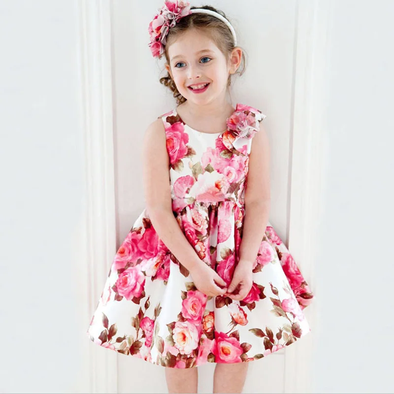 Flower Girl Dress Girls Christmas Princess Dresses Kids Baby Girl WL